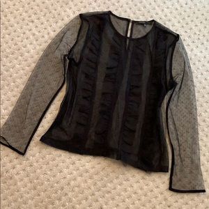 Sheer black shirt